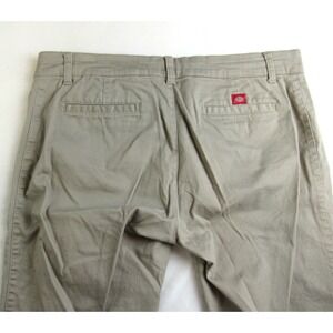 Dickies Stretch Chino Work Pants Khaki Beige Slight Boot Juniors Size 17